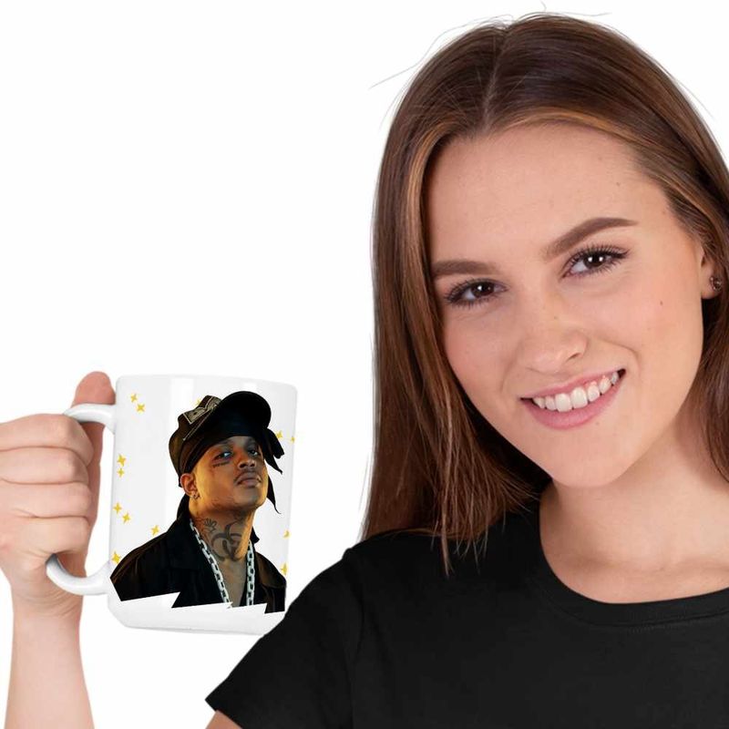 Casa si Gradina - Bucatarie si vesela - Cani si pahare - Cani si cesti - Cana Ski Mask Slump God Rap Vibe, alba, 330ml - Infinity.ro
