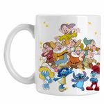 Casa si Gradina - Bucatarie si vesela - Cani si pahare - Cani si cesti - Cana Cei 7 Pitici Alba ca Zapada, alba, 330ml - Infinity.ro