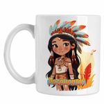 Casa si Gradina - Bucatarie si vesela - Cani si pahare - Cani si cesti - Cana Native American Pocahontas, alba, 330ml - Infinity.ro