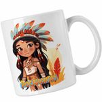 Casa si Gradina - Bucatarie si vesela - Cani si pahare - Cani si cesti - Cana Native American Pocahontas, alba, 330ml - Infinity.ro