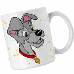 Casa si Gradina - Bucatarie si vesela - Cani si pahare - Cani si cesti - Cana Doamna si Vagabondul Catel Metis, alba, 330ml - Infinity.ro
