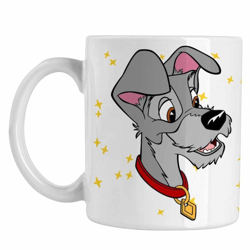 Casa si Gradina - Bucatarie si vesela - Cani si pahare - Cani si cesti - Cana Doamna si Vagabondul Catel Metis, alba, 330ml - Infinity.ro