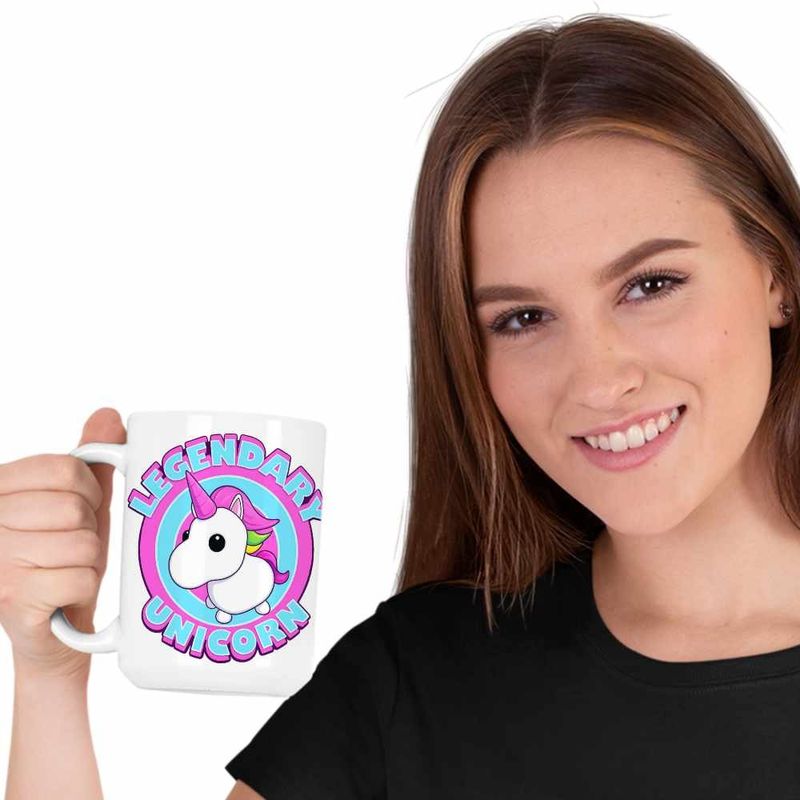 Casa si Gradina - Bucatarie si vesela - Cani si pahare - Cani si cesti - Cana Adopt Me Roblox Legendary Unicorn, alba, 330ml - Infinity.ro
