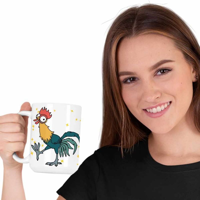 Casa si Gradina - Bucatarie si vesela - Cani si pahare - Cani si cesti - Cana Heihei Moana Vaiana Cocos, alba, 330ml - Infinity.ro