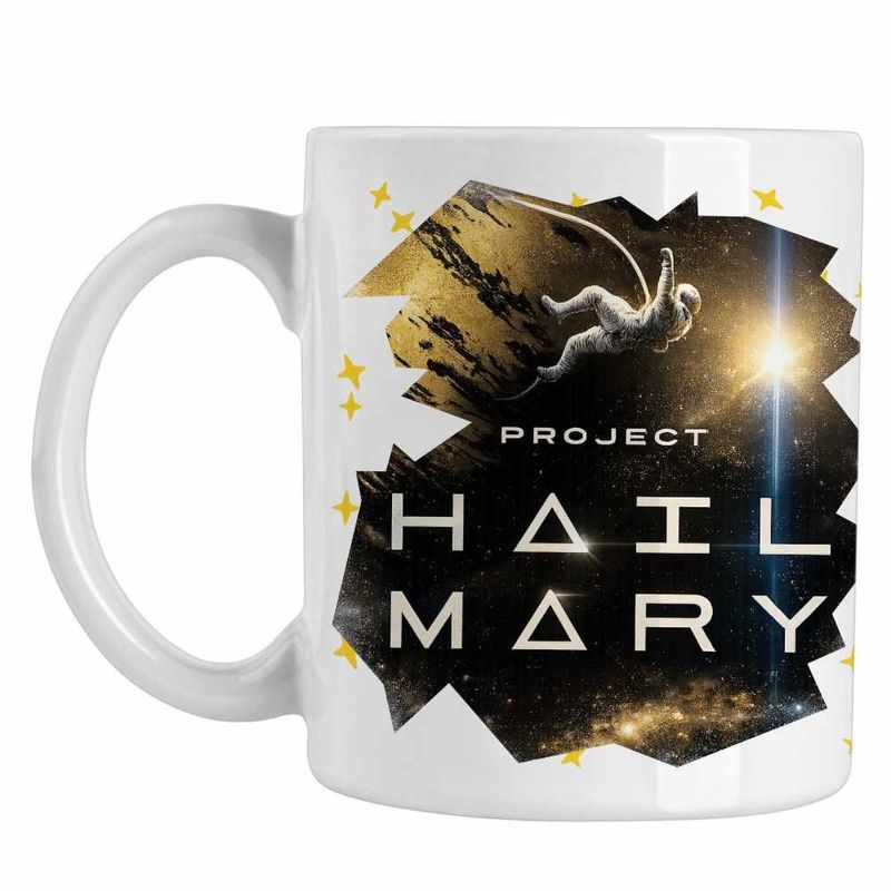 Casa si Gradina - Bucatarie si vesela - Cani si pahare - Cani si cesti - Cana Project Hail Mary Spaceship Mission Tau Ceti, alba, 330ml - Infinity.ro