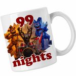 Casa si Gradina - Bucatarie si vesela - Cani si pahare - Cani si cesti - Cana 99 Nights Fnaf Freddy Roblox, alba, 330ml - Infinity.ro