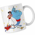 Casa si Gradina - Bucatarie si vesela - Cani si pahare - Cani si cesti - Cana Aladdin Duhul Lampii Genie Lamp Aladin Duh, alba, 330ml - Infinity.ro