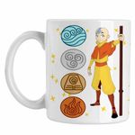 Casa si Gradina - Bucatarie si vesela - Cani si pahare - Cani si cesti - Cana Avatar Airbender Cele 4 Elemente, alba, 330ml - Infinity.ro