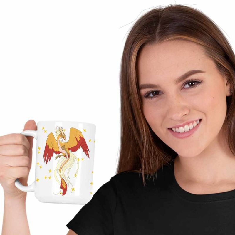 Casa si Gradina - Bucatarie si vesela - Cani si pahare - Cani si cesti - Cana Avatar Dragon Phoenix Korra Airbender, alba, 330ml - Infinity.ro