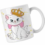 Casa si Gradina - Bucatarie si vesela - Cani si pahare - Cani si cesti - Cana Pisicile Aristocrate Marie Printesa Regina Coroana, alba, 330ml - Infinity.ro