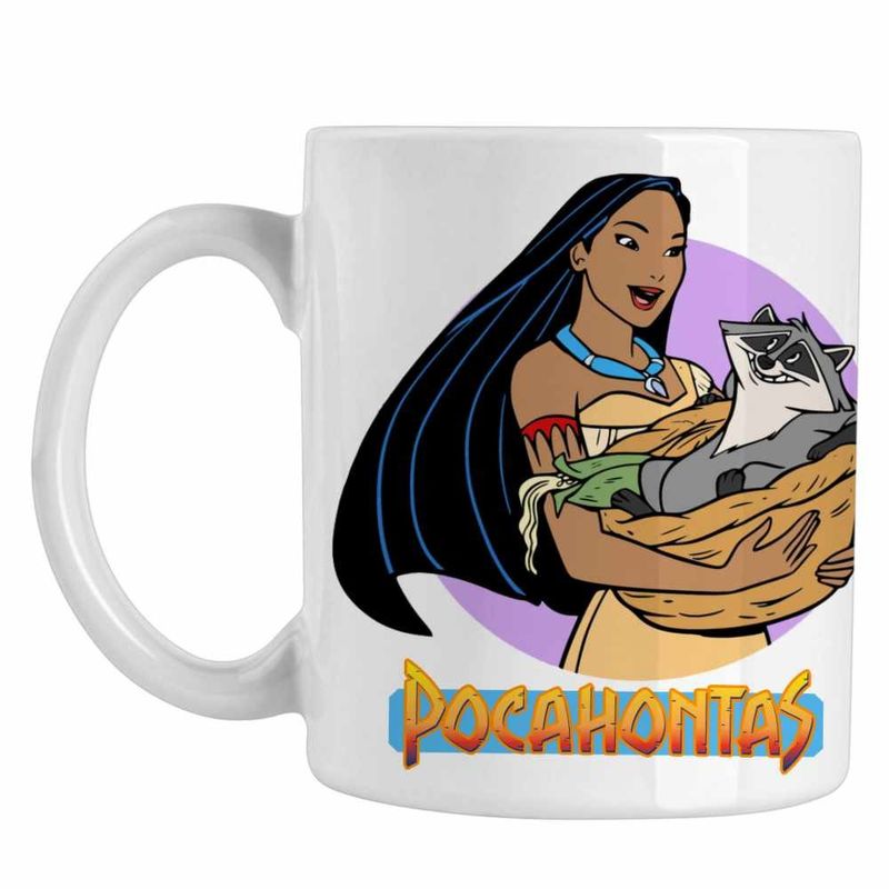 Casa si Gradina - Bucatarie si vesela - Cani si pahare - Cani si cesti - Cana Pocahontas Meeko, alba, 330ml - Infinity.ro