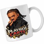 Casa si Gradina - Bucatarie si vesela - Cani si pahare - Cani si cesti - Cana Playboi Carti RIP, alba, 330ml - Infinity.ro
