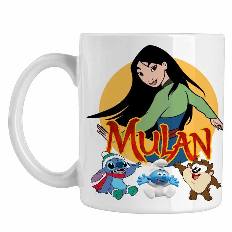 Casa si Gradina - Bucatarie si vesela - Cani si pahare - Cani si cesti - Cana Mulan Karate, alba, 330ml - Infinity.ro