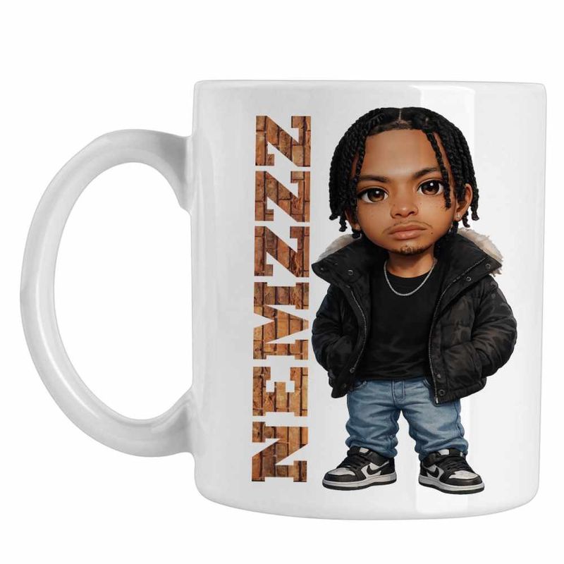 Casa si Gradina - Bucatarie si vesela - Cani si pahare - Cani si cesti - Cana Nemzzz Escape Chibi, alba, 330ml - Infinity.ro
