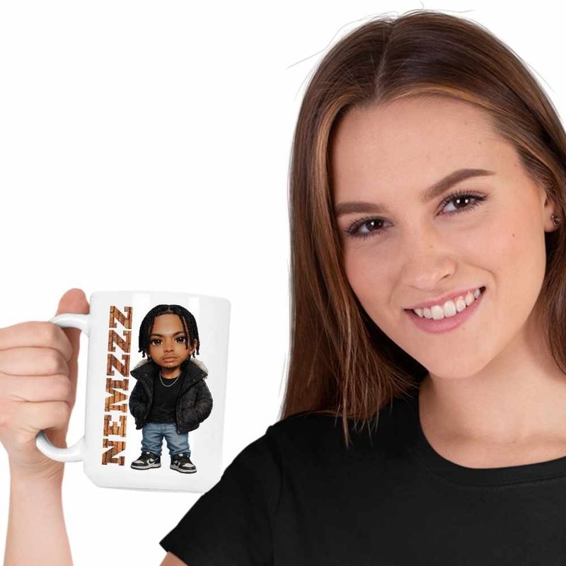 Casa si Gradina - Bucatarie si vesela - Cani si pahare - Cani si cesti - Cana Nemzzz Escape Chibi, alba, 330ml - Infinity.ro