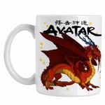 Casa si Gradina - Bucatarie si vesela - Cani si pahare - Cani si cesti - Cana Avatar Dragon Fang Roku Anime Airbender, alba, 330ml - Infinity.ro