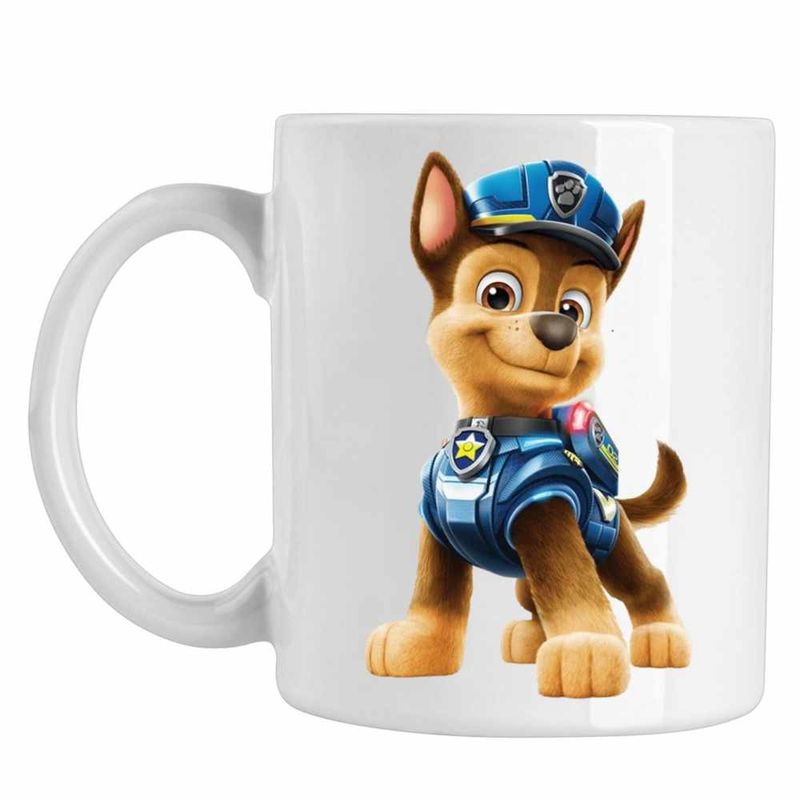 Casa si Gradina - Bucatarie si vesela - Cani si pahare - Cani si cesti - Cana Paw Patrol Chase Patrula Catelusilor Politist, CoolTrend, alba, 330ml - Infinity.ro