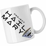 Casa si Gradina - Bucatarie si vesela - Cani si pahare - Cani si cesti - Cana Project Hail Mary Spaceship Tau Ceti, alba, 330ml - Infinity.ro