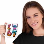Casa si Gradina - Bucatarie si vesela - Cani si pahare - Cani si cesti - Cana Six Seven Love Stitch Ciocolata Valentines Day 67 CoolTrend, alba, 330ml - Infinity.ro