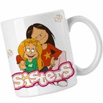 Casa si Gradina - Bucatarie si vesela - Cani si pahare - Cani si cesti - Cana Surorile Aventuri The Sisters, CoolTrend, alba, 330ml - Infinity.ro