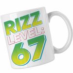 Casa si Gradina - Bucatarie si vesela - Cani si pahare - Cani si cesti - Cana Six Seven Rizz Level 67 CoolTrend, alba, 330ml - Infinity.ro