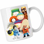 Casa si Gradina - Bucatarie si vesela - Cani si pahare - Cani si cesti - Cana South Park Tung Sahur Strumf Sportiv Yosemite Sam Brainrot Italian, CoolTrend, alba, 330ml - Infinity.ro