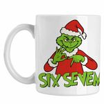 Casa si Gradina - Bucatarie si vesela - Cani si pahare - Cani si cesti - Cana Six Seven Grinch Craciun CoolTrend, alba, 330ml - Infinity.ro