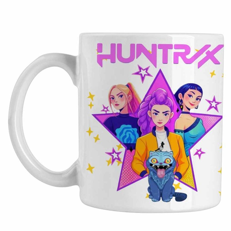 Casa si Gradina - Bucatarie si vesela - Cani si pahare - Cani si cesti - Cana Huntrix Legends Kpop CoolTrend, alba, 330ml - Infinity.ro