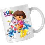 Casa si Gradina - Bucatarie si vesela - Cani si pahare - Cani si cesti - Cana Dora Strumfii Bucatarul Rusinosul Hotomanul, CoolTrend, alba, 330ml - Infinity.ro