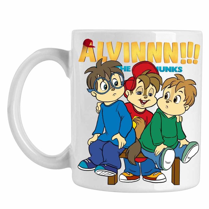 Casa si Gradina - Bucatarie si vesela - Cani si pahare - Cani si cesti - Cana Alvin Elevi Scoala Alvinnn Veveritele, CoolTrend, alba, 330ml - Infinity.ro