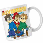 Casa si Gradina - Bucatarie si vesela - Cani si pahare - Cani si cesti - Cana Alvin Elevi Scoala Alvinnn Veveritele, CoolTrend, alba, 330ml - Infinity.ro