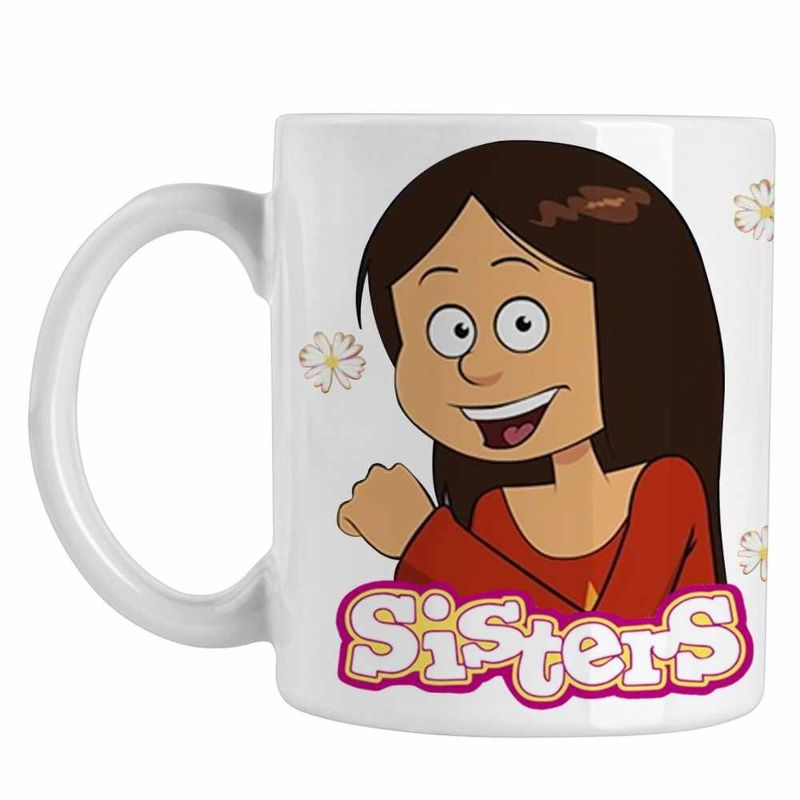 Casa si Gradina - Bucatarie si vesela - Cani si pahare - Cani si cesti - Cana Surorile Wendy The Sisters Desene, CoolTrend, alba, 330ml - Infinity.ro
