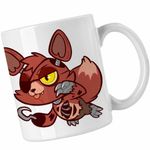Casa si Gradina - Bucatarie si vesela - Cani si pahare - Cani si cesti - Cana Fnaf Playtime Foxy Five Nights at Freddy Horror Halloween CoolTrend, alba, 330ml - Infinity.ro