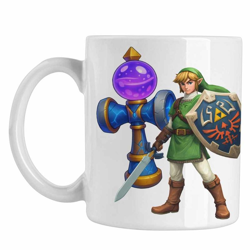Casa si Gradina - Bucatarie si vesela - Cani si pahare - Cani si cesti - Cana Kendama Legend of Zelda Cavaler Epic Battle CoolTrend, alba, 330ml - Infinity.ro