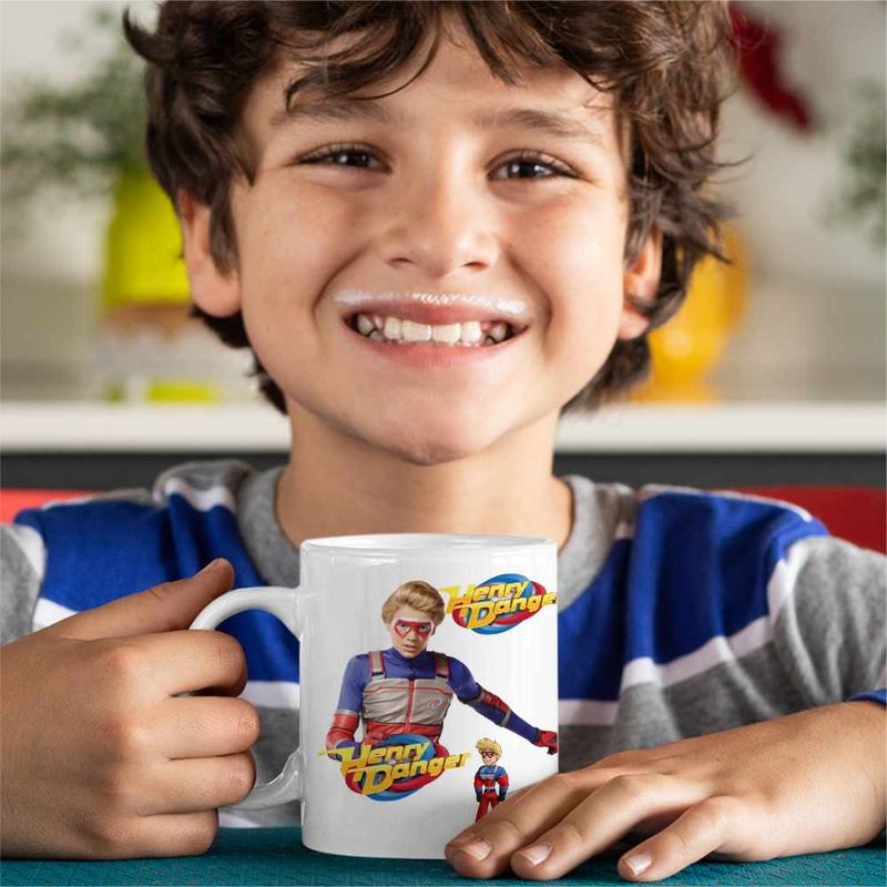 Casa si Gradina - Bucatarie si vesela - Cani si pahare - Cani si cesti - Cana Henry Danger Aventuri, CoolTrend, alba, 330ml - Infinity.ro