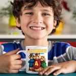 Casa si Gradina - Bucatarie si vesela - Cani si pahare - Cani si cesti - Cana Alvin Toata Trupa Alvinnn Veveritele, CoolTrend, alba, 330ml - Infinity.ro