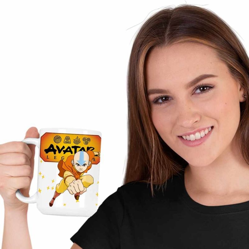 Casa si Gradina - Bucatarie si vesela - Cani si pahare - Cani si cesti - Cana Avatar Last Airbender Legenda lui Aang, alba, 330ml - Infinity.ro