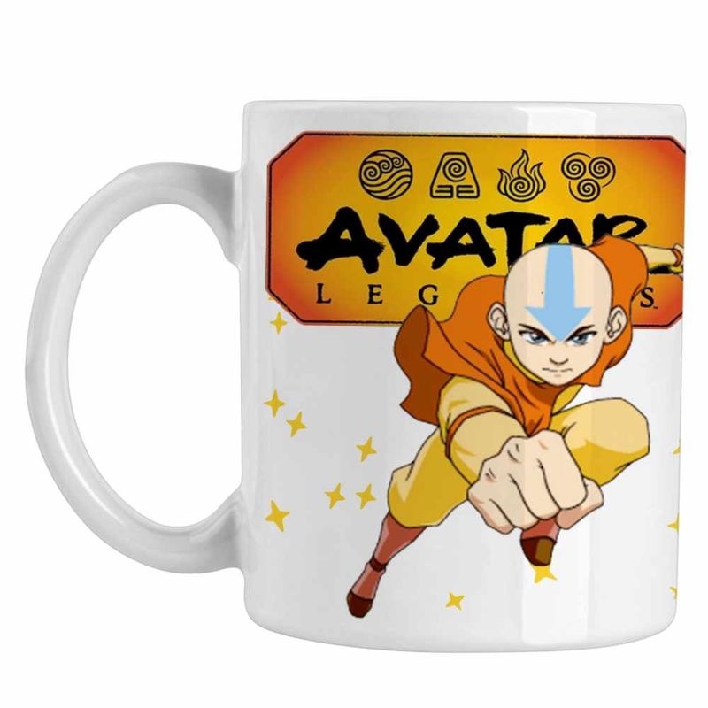 Casa si Gradina - Bucatarie si vesela - Cani si pahare - Cani si cesti - Cana Avatar Last Airbender Legenda lui Aang, alba, 330ml - Infinity.ro