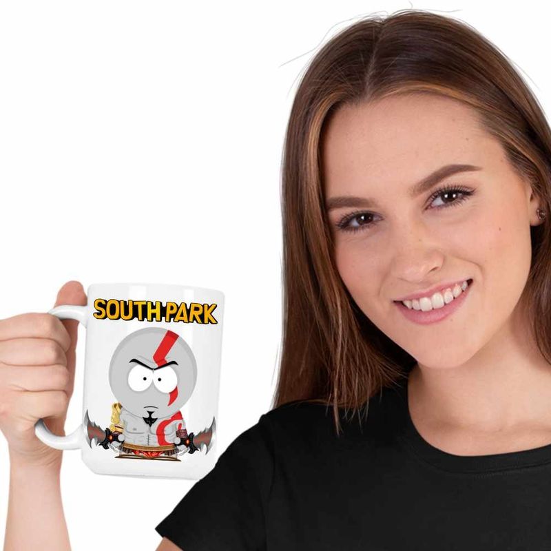 Casa si Gradina - Bucatarie si vesela - Cani si pahare - Cani si cesti - Cana South Park God Of War Viking Razboinic, CoolTrend, alba, 330ml - Infinity.ro