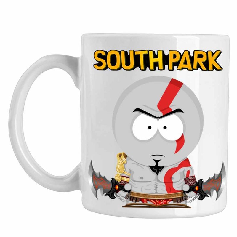 Casa si Gradina - Bucatarie si vesela - Cani si pahare - Cani si cesti - Cana South Park God Of War Viking Razboinic, CoolTrend, alba, 330ml - Infinity.ro