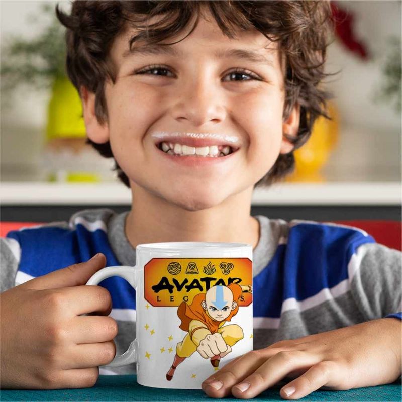 Casa si Gradina - Bucatarie si vesela - Cani si pahare - Cani si cesti - Cana Avatar Last Airbender Legenda lui Aang, alba, 330ml - Infinity.ro