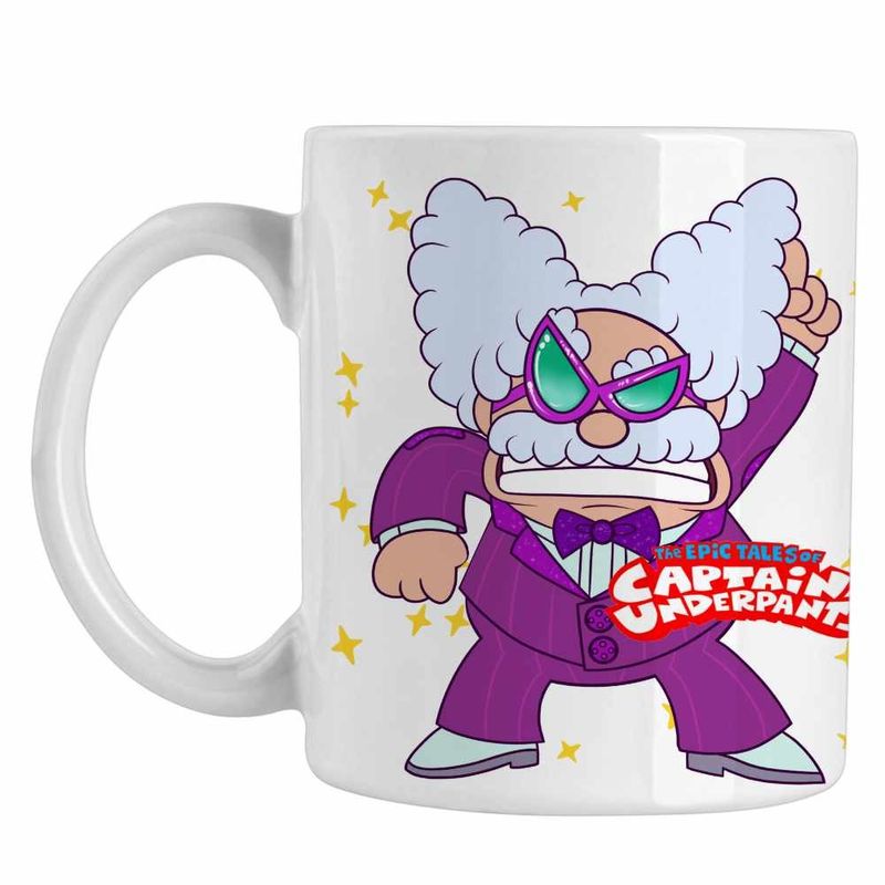 Casa si Gradina - Bucatarie si vesela - Cani si pahare - Cani si cesti - Cana Captain Underpants Professor Poopypants Profesorul Partescu Capitanul Chilot CoolTrend, alba, 330ml - Infinity.ro