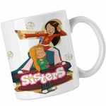 Casa si Gradina - Bucatarie si vesela - Cani si pahare - Cani si cesti - Cana Surorile Desene Animate The Sisters, CoolTrend, alba, 330ml - Infinity.ro