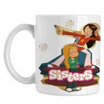 Casa si Gradina - Bucatarie si vesela - Cani si pahare - Cani si cesti - Cana Surorile Desene Animate The Sisters, CoolTrend, alba, 330ml - Infinity.ro