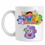 Casa si Gradina - Bucatarie si vesela - Cani si pahare - Cani si cesti - Cana Dora The Explorer Nick Junior, CoolTrend, alba, 330ml - Infinity.ro