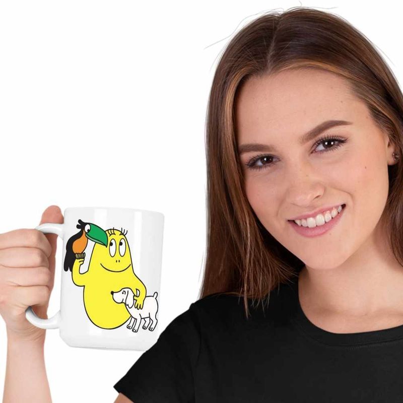 Casa si Gradina - Bucatarie si vesela - Cani si pahare - Cani si cesti - Cana Barbazoo Barbapapa Barbabee, CoolTrend, alba, 330ml - Infinity.ro