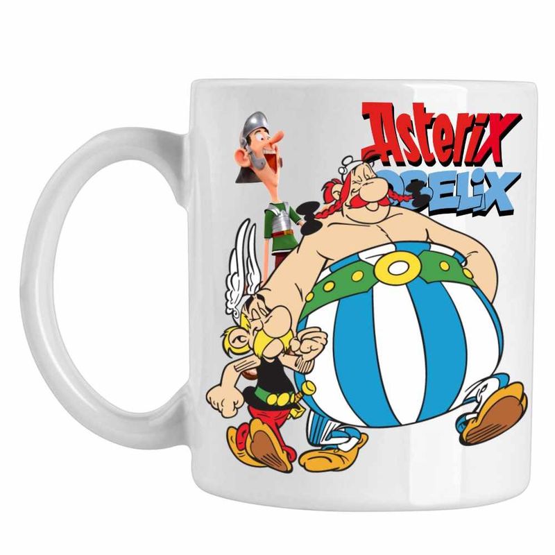 Casa si Gradina - Bucatarie si vesela - Cani si pahare - Cani si cesti - Cana Asterix Obelix Aventuri Cezar, CoolTrend, alba, 330ml - Infinity.ro