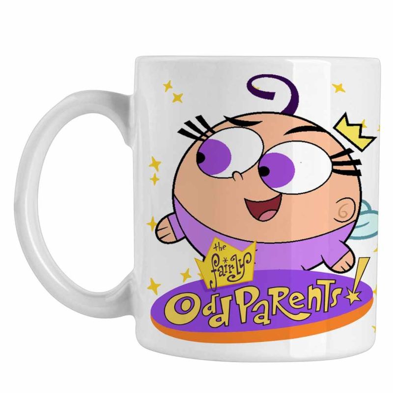Casa si Gradina - Bucatarie si vesela - Cani si pahare - Cani si cesti - Cana Fairly Odd Parents Poof Wanda Cosmo Nasii mei Vrajitori CoolTrend, alba, 330ml - Infinity.ro
