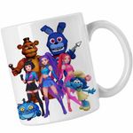 Casa si Gradina - Bucatarie si vesela - Cani si pahare - Cani si cesti - Cana Fnaf Huntrix Kpop Five Nights at Freddy Horror Halloween CoolTrend, alba, 330ml - Infinity.ro