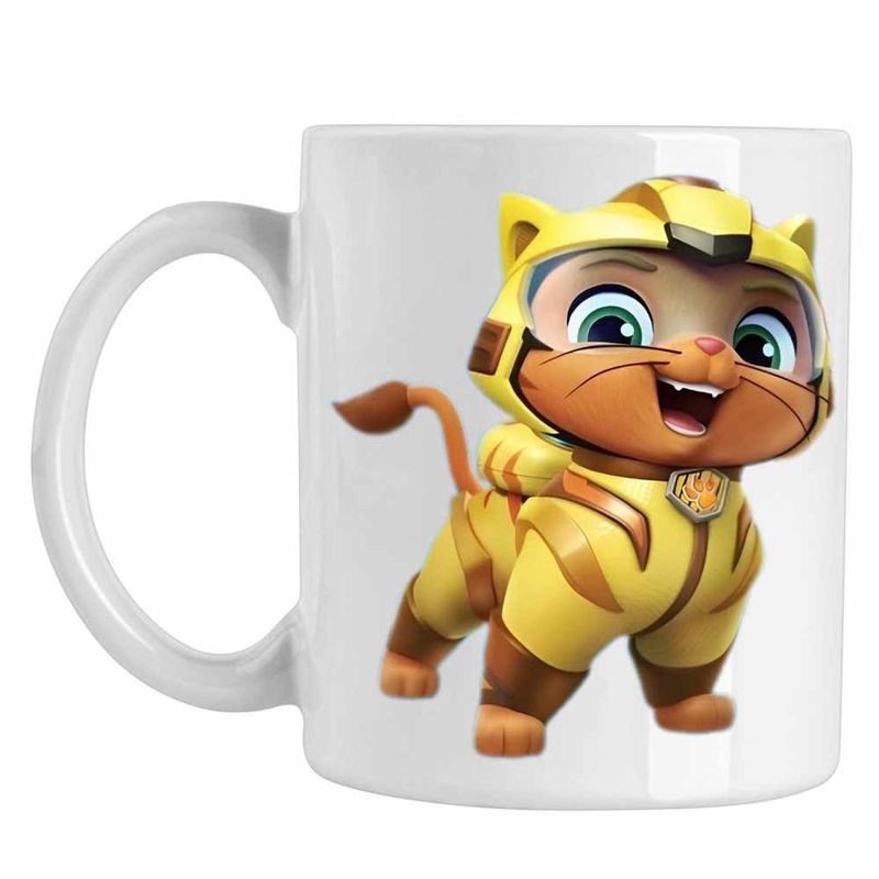 Casa si Gradina - Bucatarie si vesela - Cani si pahare - Cani si cesti - Cana Paw Patrol Cat Pack Leo Patrula Catelusilor, CoolTrend, alba, 330ml - Infinity.ro